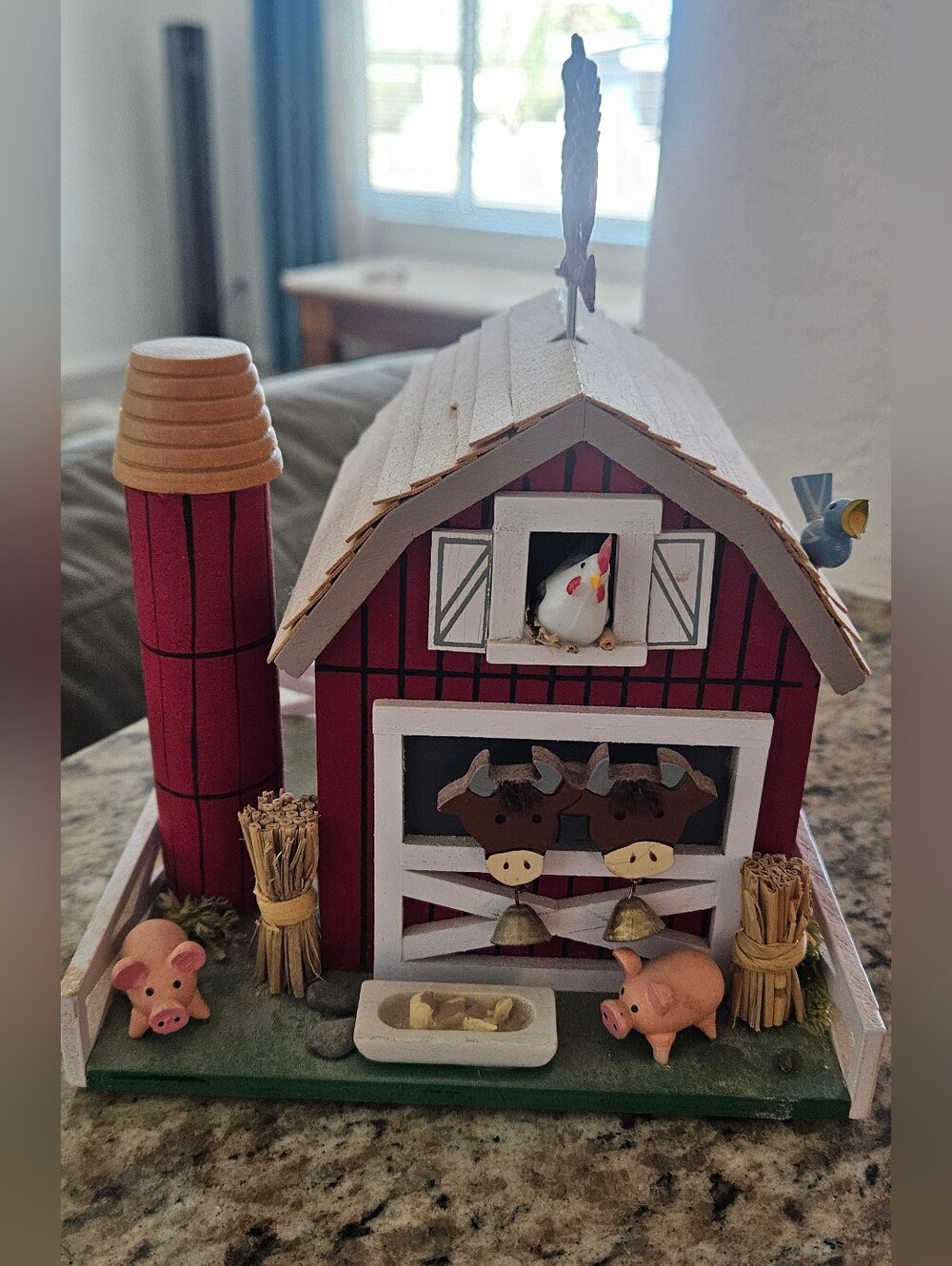 Schmid Old Macdonald's Farm Musical Collectible - Branded Wood Box